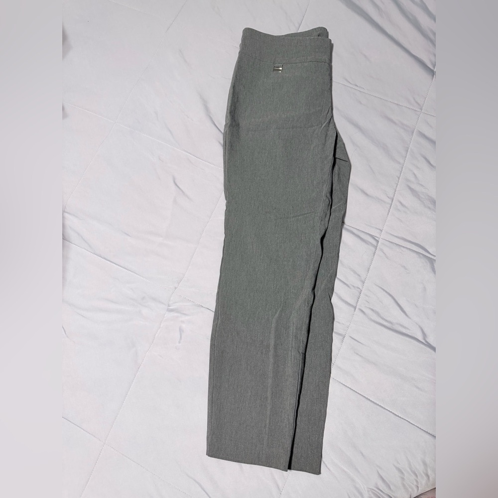 Gray High-Waisted Pants